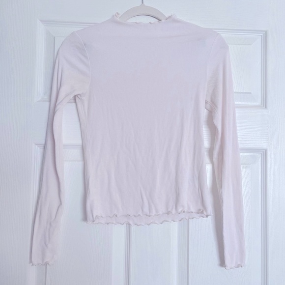 Women's Cream Long Sleeve Top - Picture 4 of 8
